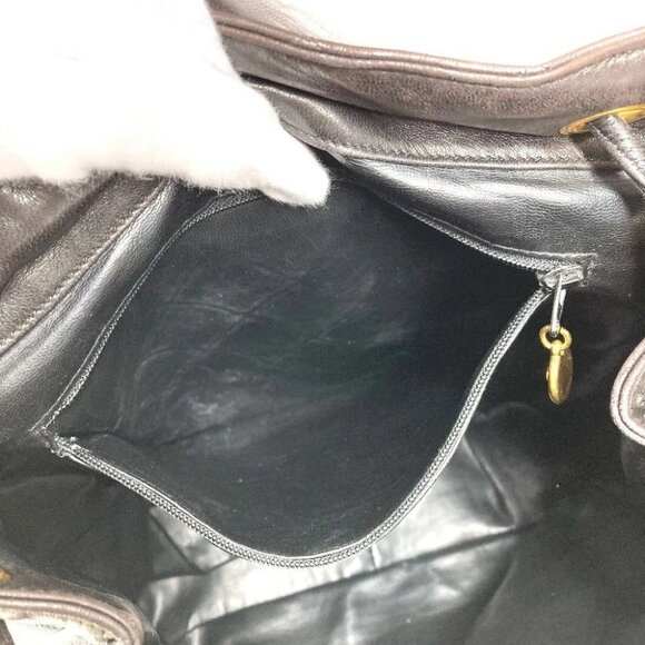 CHANEL Matelasse Quilted Vintage Drawstring Chain Backpack Lambskin Black - Picture 14 of 16